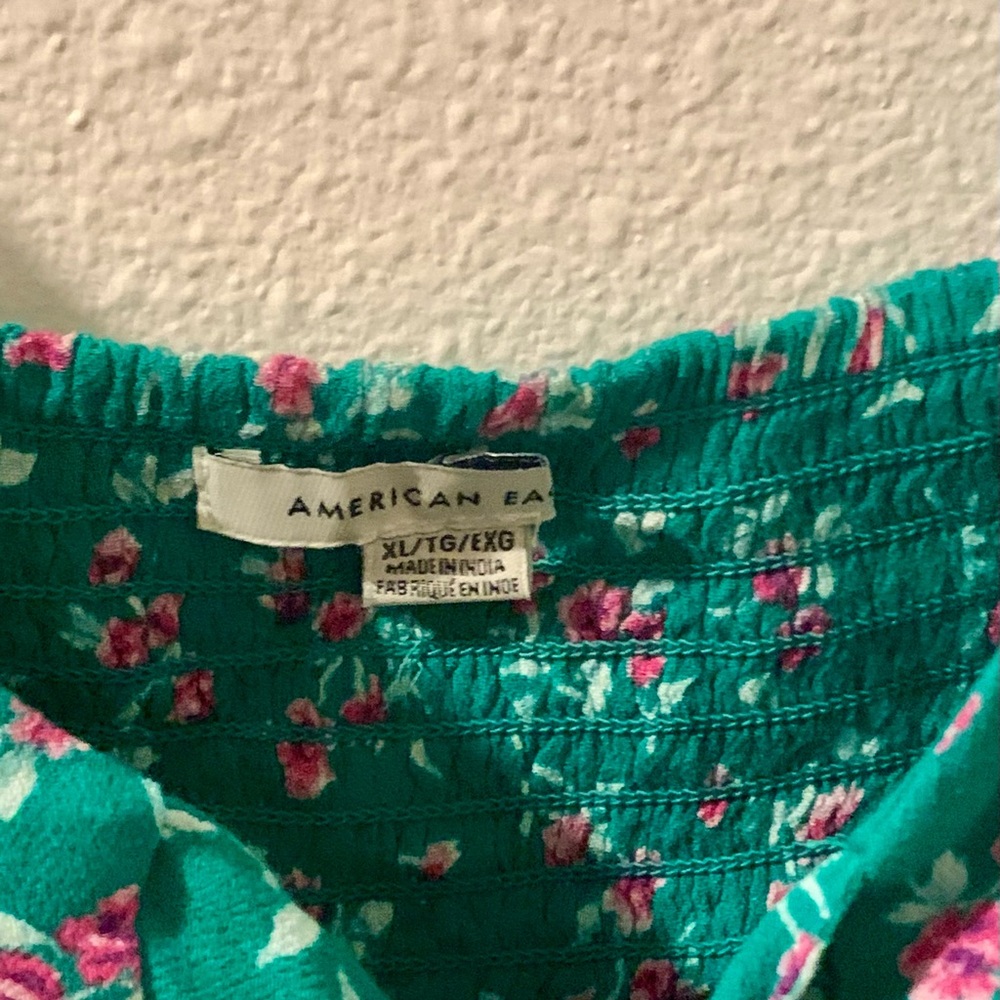 NWOT American Eagle green floral blouse cami - Picture 11 of 11